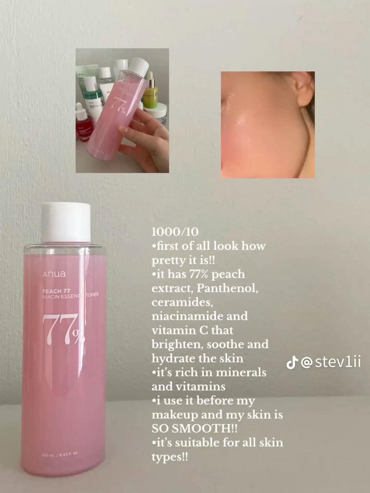 Anua Peach 77 Niacin Essence Toner