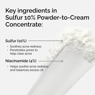 THE ORDINARY] Sulfur 10% Powder-to-Cream Concentrate 30ml
