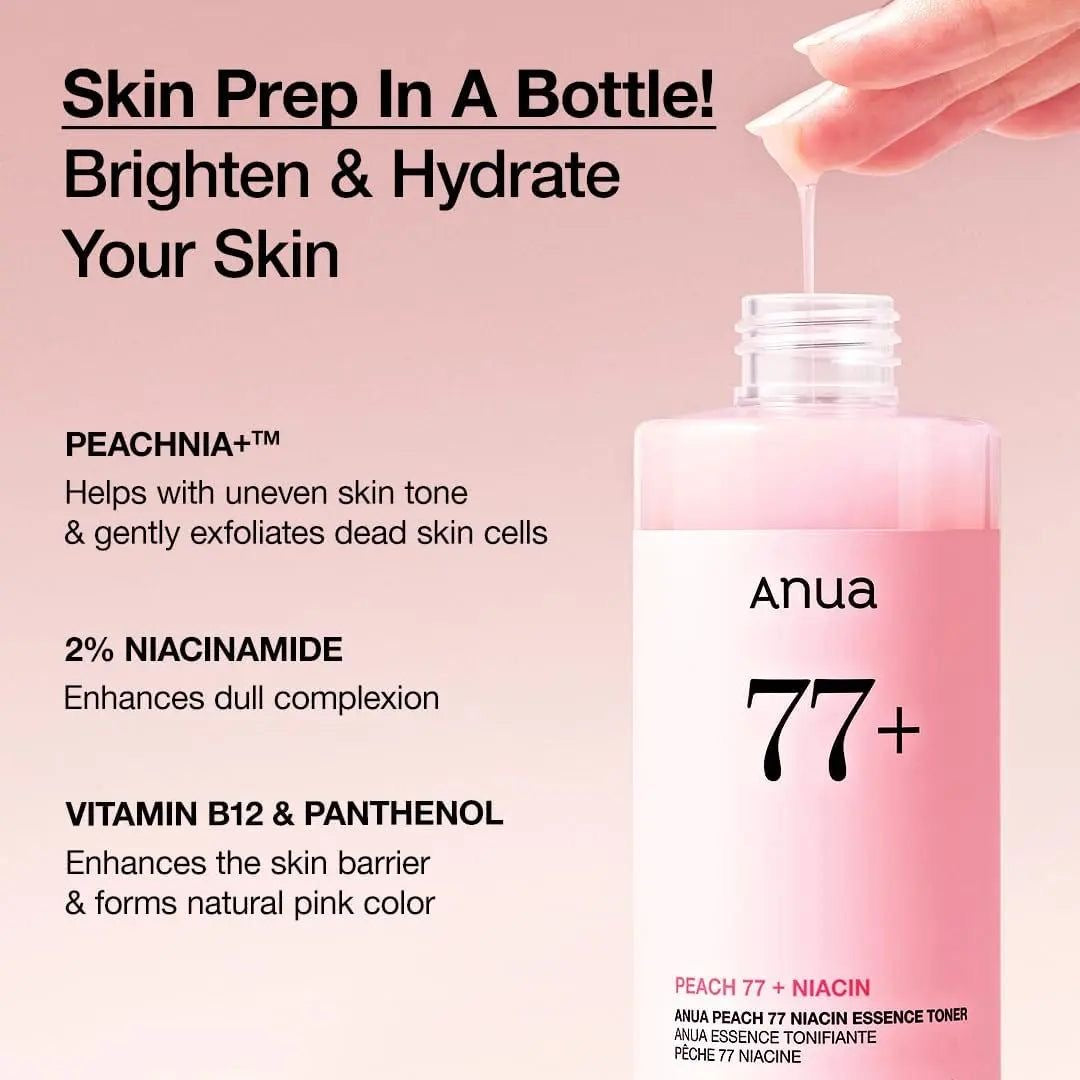 anua PEACH 77 NIACIN ESSENCE セット ANUA] Peach 77 Niacin Essence Toner 250ml / Korean Cosmetics