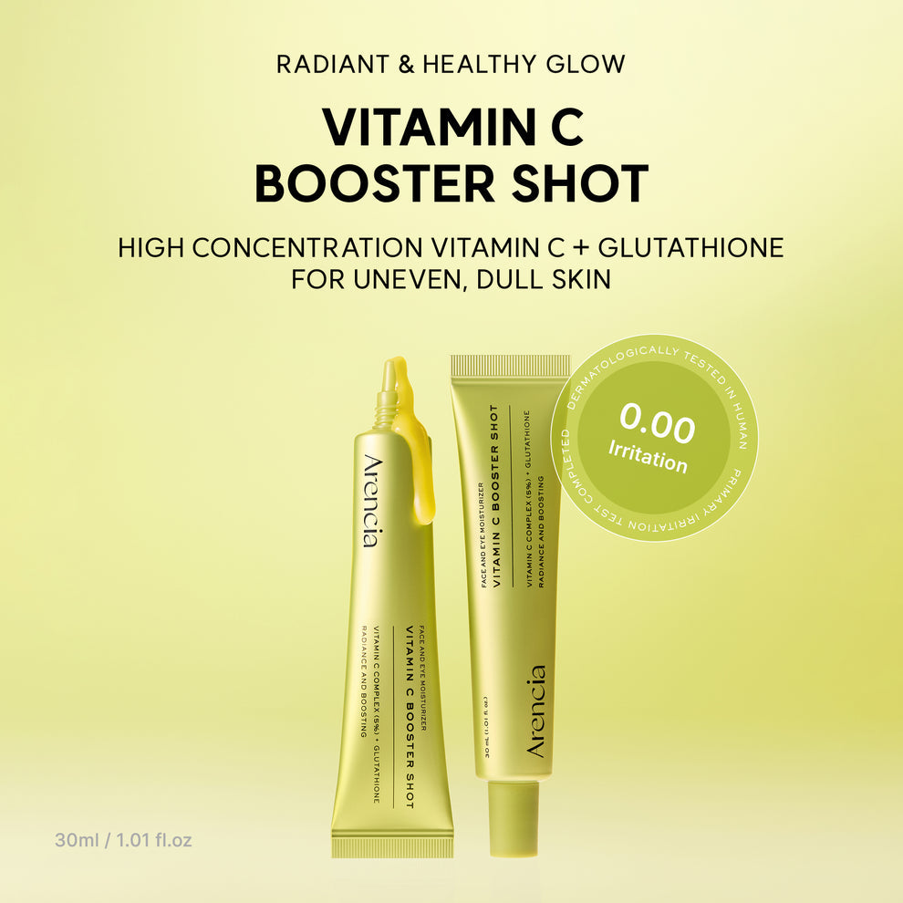 Arencia Vitamin C Booster Shot, Pure Vitamin C + Glutathione for Bright, Healthy Skin Glow