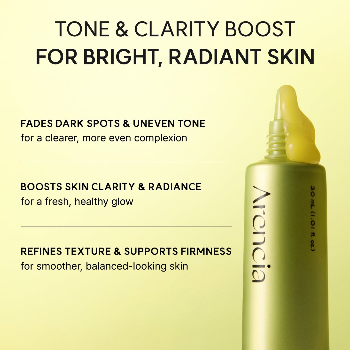 Arencia Vitamin C Booster Shot, Pure Vitamin C + Glutathione for Bright, Healthy Skin Glow